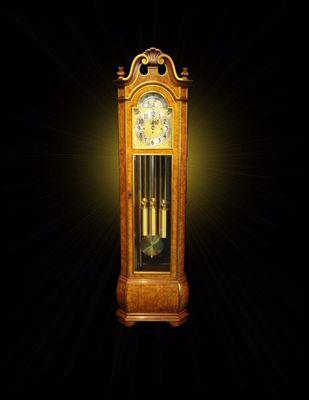 Herechede grandfather clock with tubular chimes (Whittington, Canterbury, Westminster)