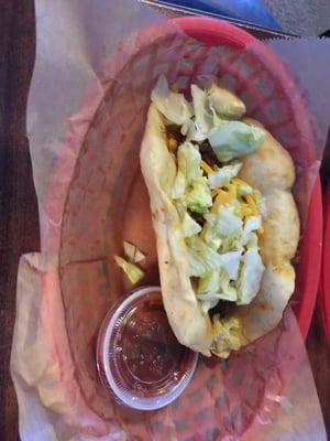 Fried taco. Delicious