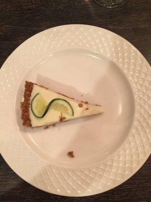 Homemade key lime pie