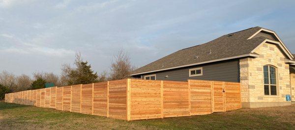 Horizontal Wood Fence