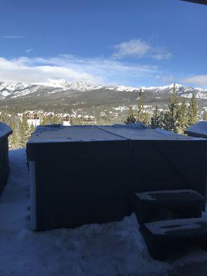 View from hot tub