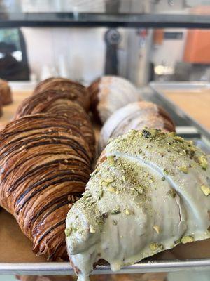 Nutella, Strawberry Shortcake, & Matcha Pistachio Croissants!