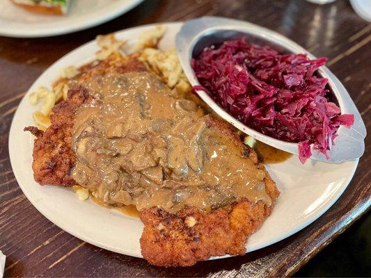 Schnitzel Champignon Art