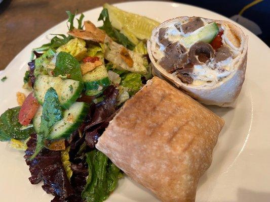 Gyro with Fattoush Salad