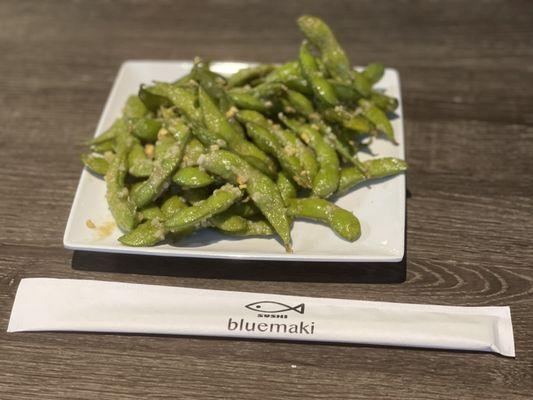 Garlic edamame