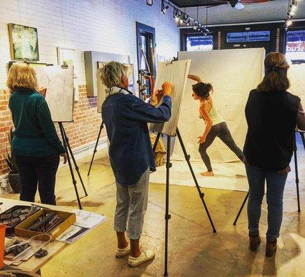 We offer a variety of art classes, workshops, and private art instruction taught by our proprietors as well as guest instructors