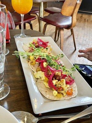 Tofu scramble breakfast tacos