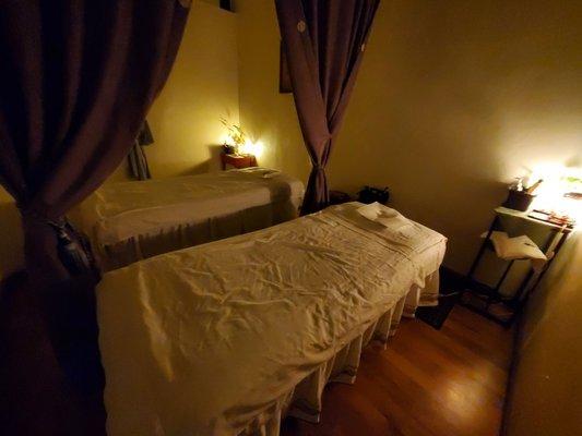 Couples massage room