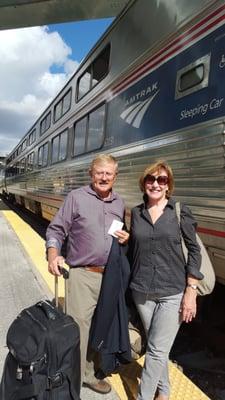 Russ and Paula heading to the Dobbyn wedding!