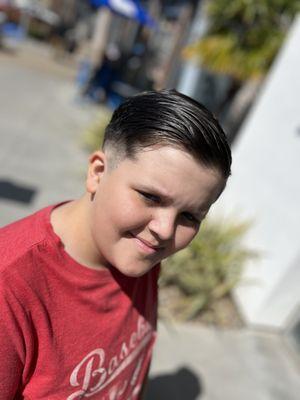 Slick haircut!