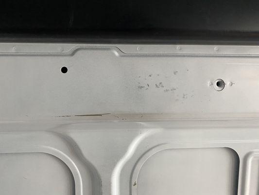 Scratches found - was not like this when I dropped it off. Did they throw a party in the back of my vehicle while I was gone?