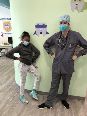 My Granddaughter Riyan And Her Friendly And Professional Dentist Dr. Chun Yin Wong