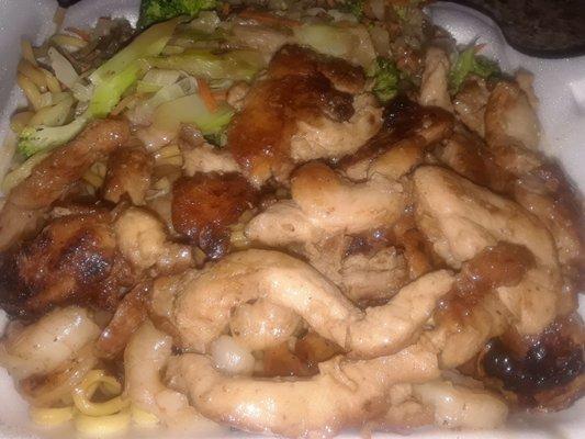 Teriyaki Chicken and Shrimp ( on the go)