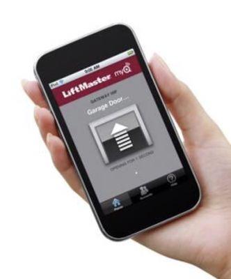 New Liftmasters with built in WiFi run off your smartphone