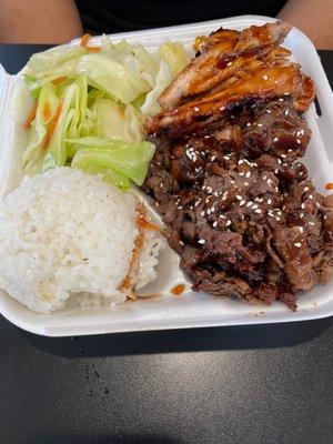 Teriyaki Chicken and Beef Combo