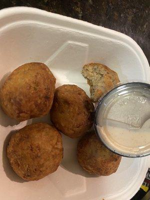 Boudin balls appetizer