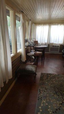 Sunroom/living/dining area.