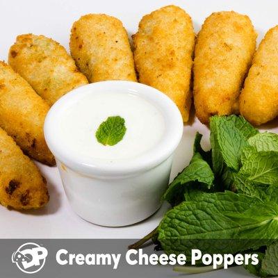 Freshly Baked Breaded Poppers with Tator Tots Cream Cheddar Cheese and Jalapeño filling