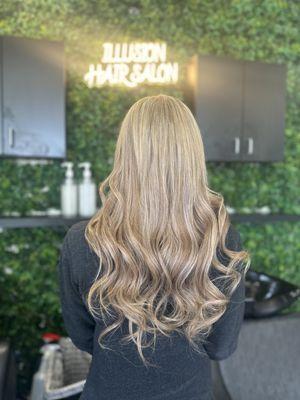 Balayage, extensions and style