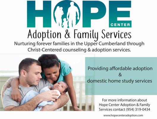 Serving Christian families in the Upper Cumberland through affordable adoption services.