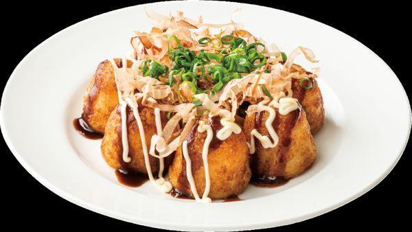 Takoyaki 8 pcs
 Japanese style takoyaki/ fried octopus balls