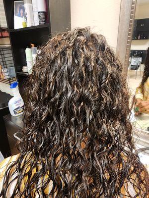 Spiral perm