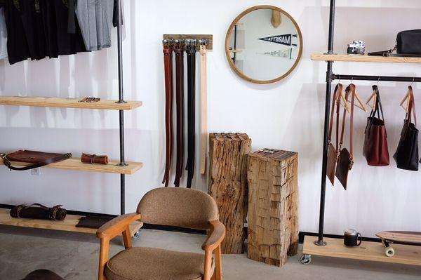 Retail shop: belts and watch straps