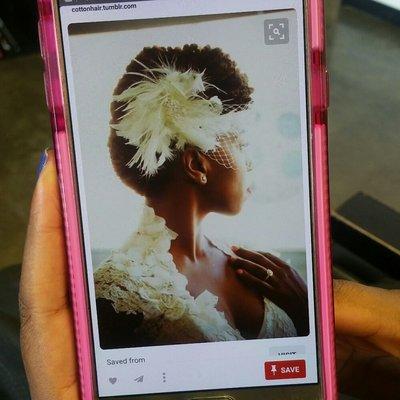 Wedding hair by Loc Star!  Shared on Pinterest