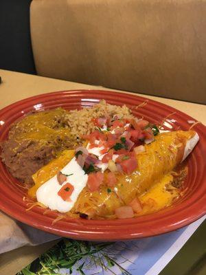 Enchilada plate