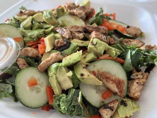 Kale Salad with Chicken