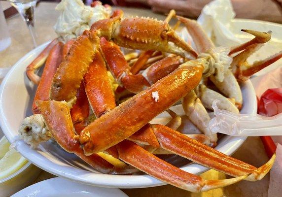 First dish of snow crabs