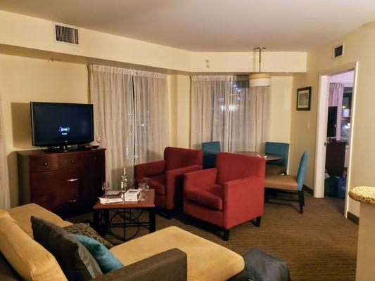 Living Room in Our Room at Residence Inn Pittsburgh North Shore