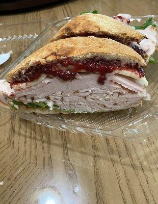 Turkey cranberry sandwich