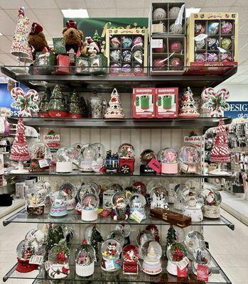 A lot of snow globes.