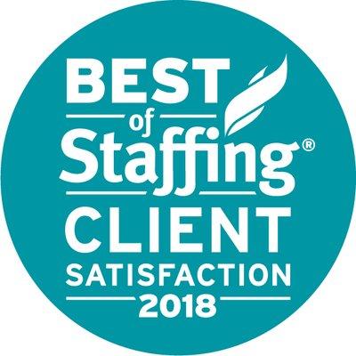 2018 Best of Staffing Client Satisfaction Award!