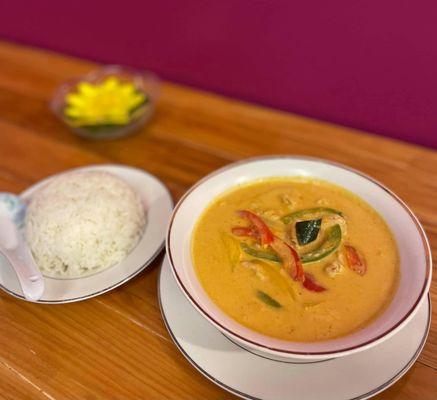 Panang curry with chicken