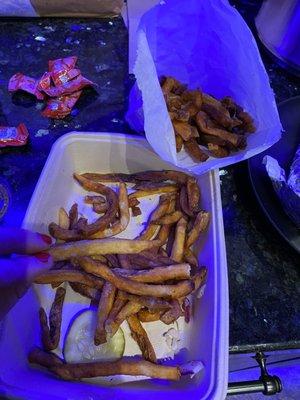 More burnt fries