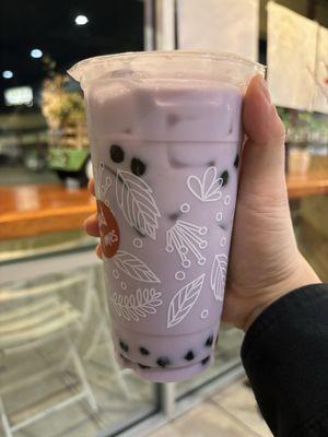 Taro Milk Tea + Boba