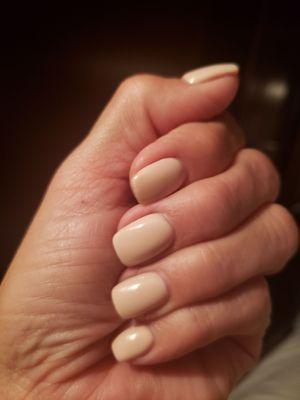 Acrylic overlay with no chip color