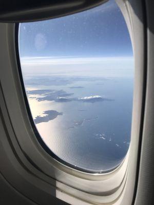 Arriving at the first bit of land, west Ireland