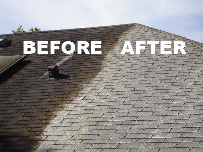 Roof Pressure Cleaning Before And After