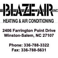 Blaze Air - 2406 Farrington Point Drive Winston-Salem NC 27107