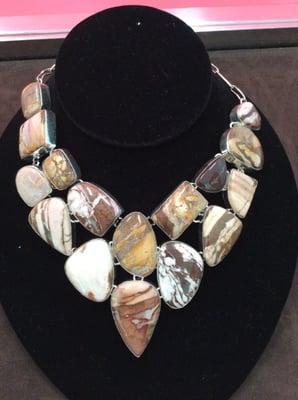 Jasper Sterling Silver Necklace