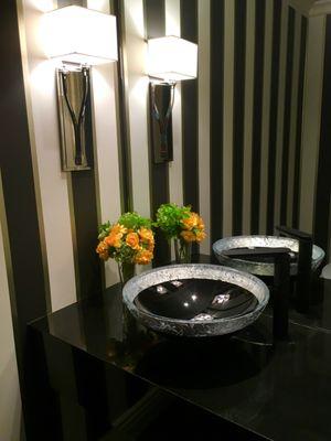 Black and Silver Modern Contemporary Bath