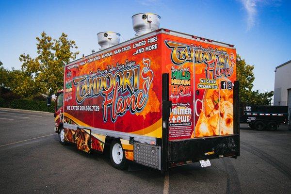 Tandoori Flame Food Truck Wrap