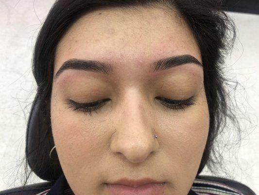 Eyebrow threading