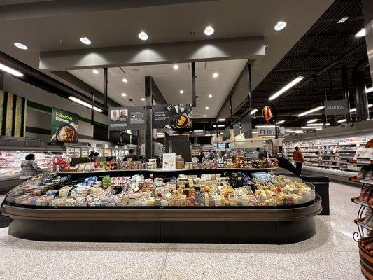 Deli area - cheeses.