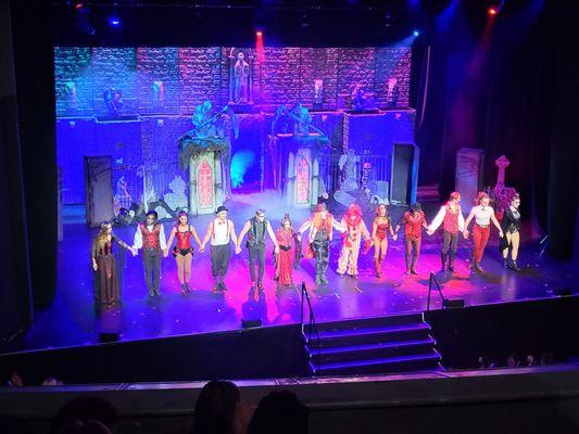 The cast of Vampire Circus.  12.28.2023 (view from balcony, Mezzanine, Right, Row E, seats 31-37