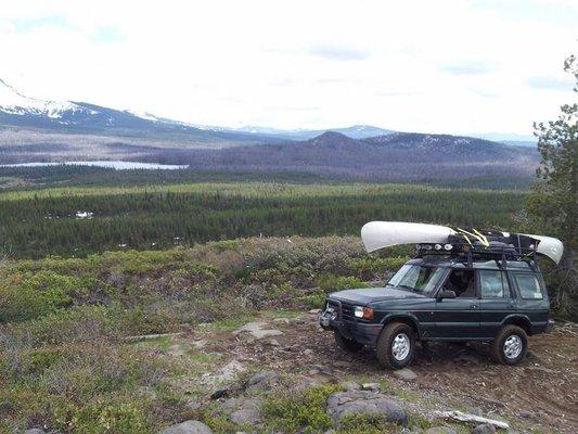 Back side of Hoodoo looking over Big Lake.