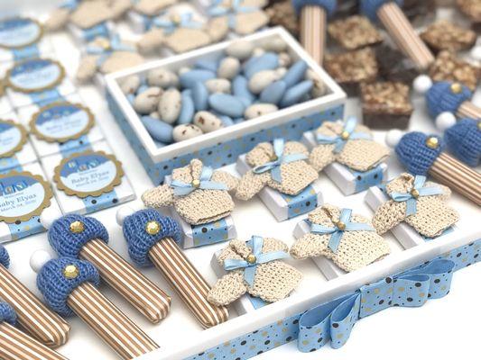 Baby boy chocolate favors